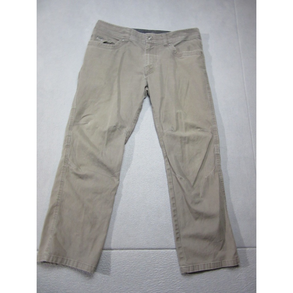 Kuhl Pants Mens 36x30 Brown Kanvus Jean Straight Leg Stretch Outdoor Hiking
